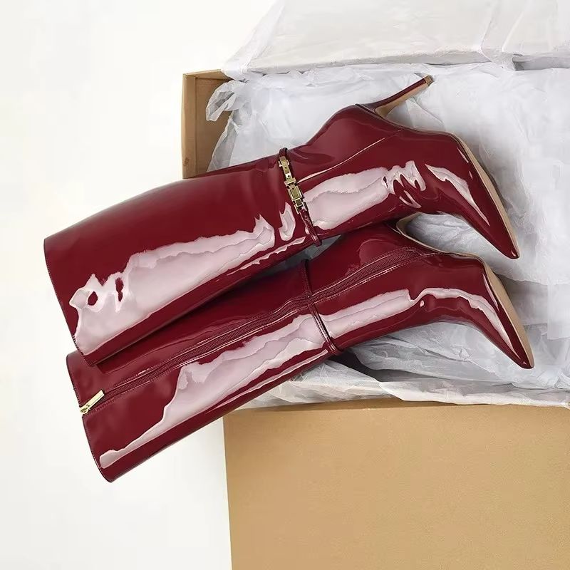 Leather Classic Strap - Nouvelles bottes longues pour femme en